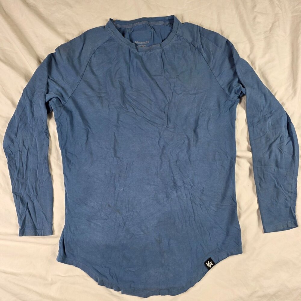 YoungLA Chapter 4 Mens Medium Blue Long Sleeve Shirt Casual Lightweight